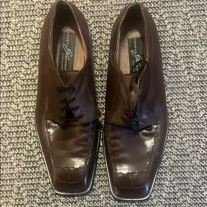 Giorgio Brutini Brown Leather Oxford Shoes